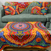 مفرش خيامية + 3 كوشن هدية 🌙❤️