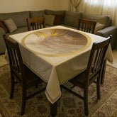 square leather tablecloth