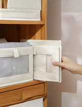 صندوق التخزين بقطعة شفافة