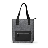 شنطة يد رمادي كبيرة مع جيب بسوستة | Yp111