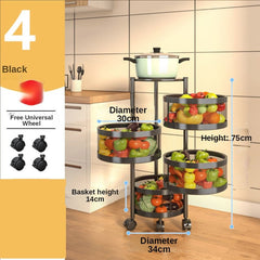 رف مطبخ دوار متعدد الطبقات | 4 - 5 دور