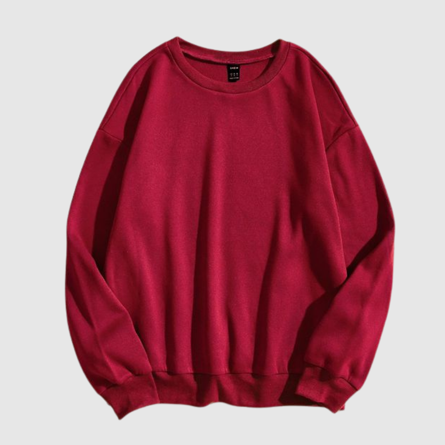 Round Sweatshirt | Maroon