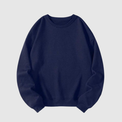 Round Sweatshirt | Navy Blue