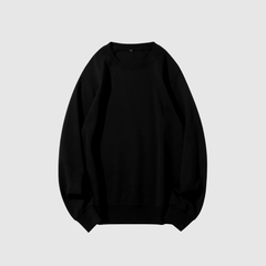 Round Sweatshirt | Black