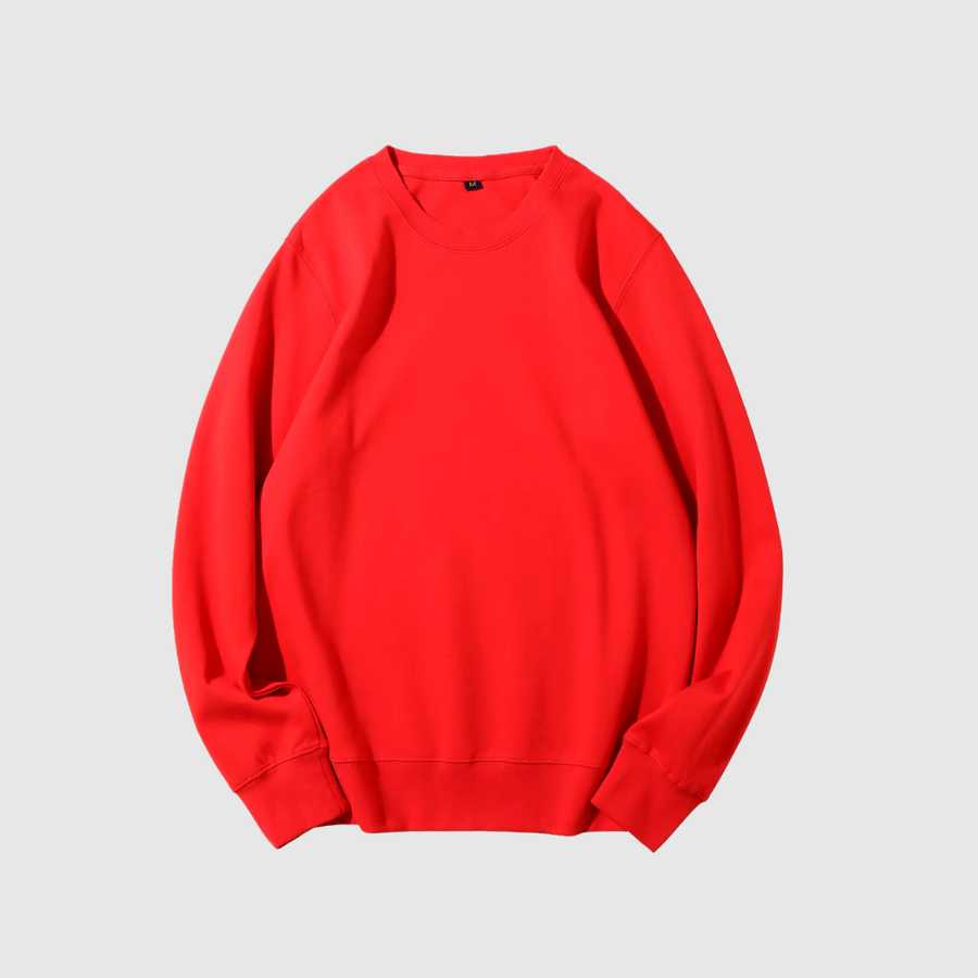 Round Sweatshirt | Red