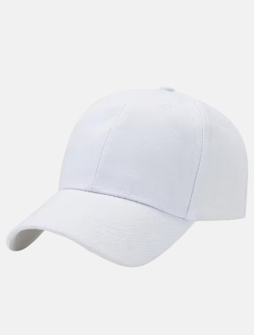 White Solid cap