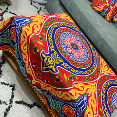 مفرش خيامية + 3 كوشن هدية 🌙❤️