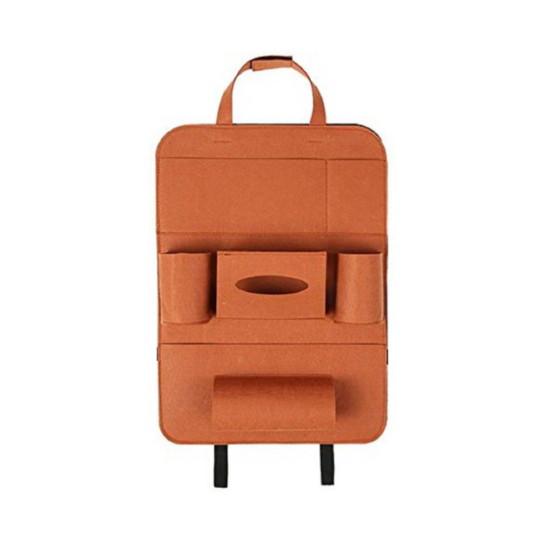 منظم ظهر كرسي السيارة جلد