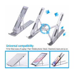 ستاند لابتوب ألومنيوم قابل للطي وجيد للتهوية