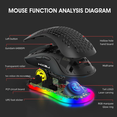 Gaming mouse x600 with RGB
