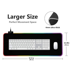 بادة ماوس مضيئة مقاس 80x30