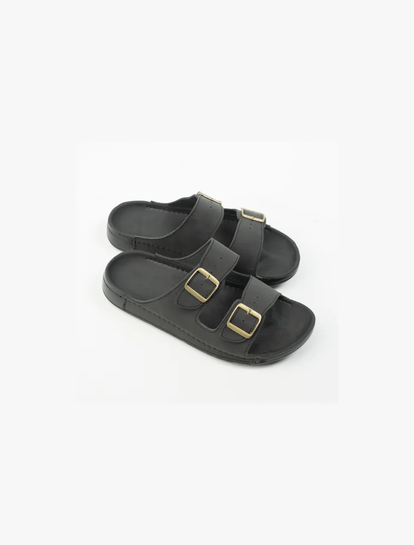 Double Buckle Slide Sandals | 101